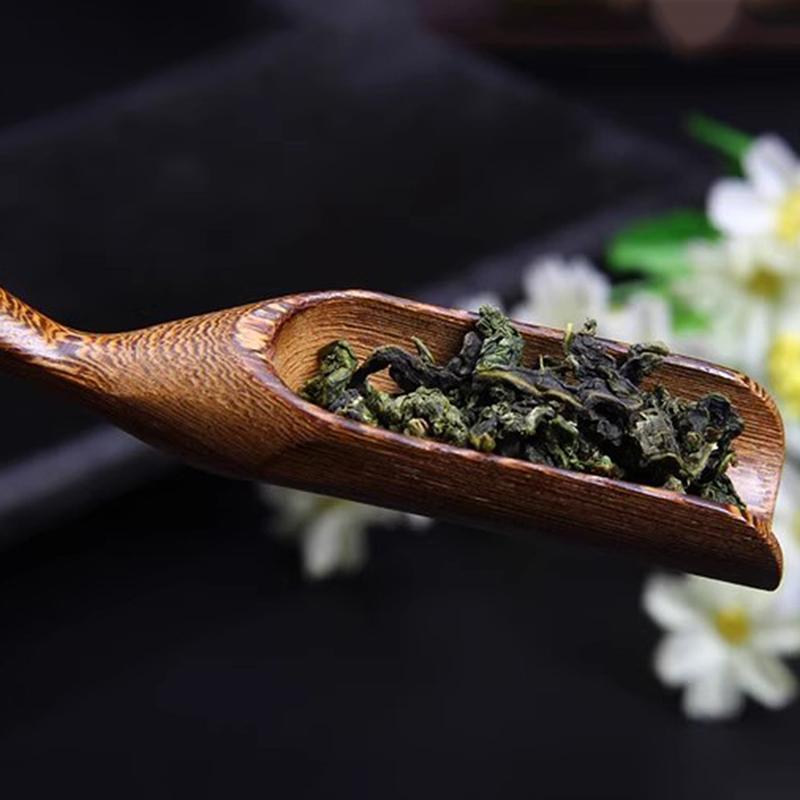 Chinese Kongfu Tea Scoop Wood/Bamboo Retro Style Natural Delicate Spoon Portable Bamboo Teaspoon Tea Accessories