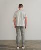 PANICALE Beige Gray Basic Round Short Sleeve T-Shirt