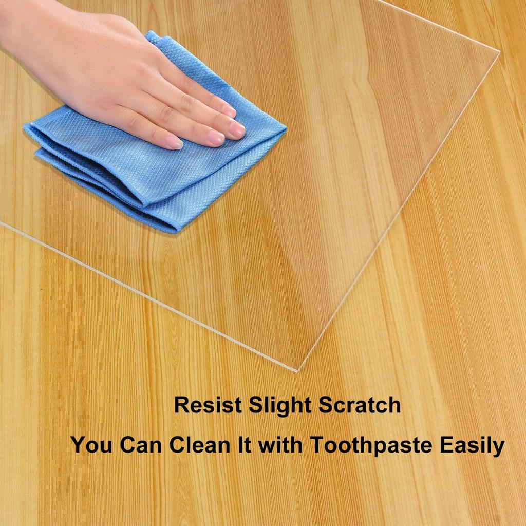 2mm Thick Clear Acrylic Square Sheet Panel Acrylic Board for Sign, DIY Display Project, Photo Frame, Craft and Painting Custom