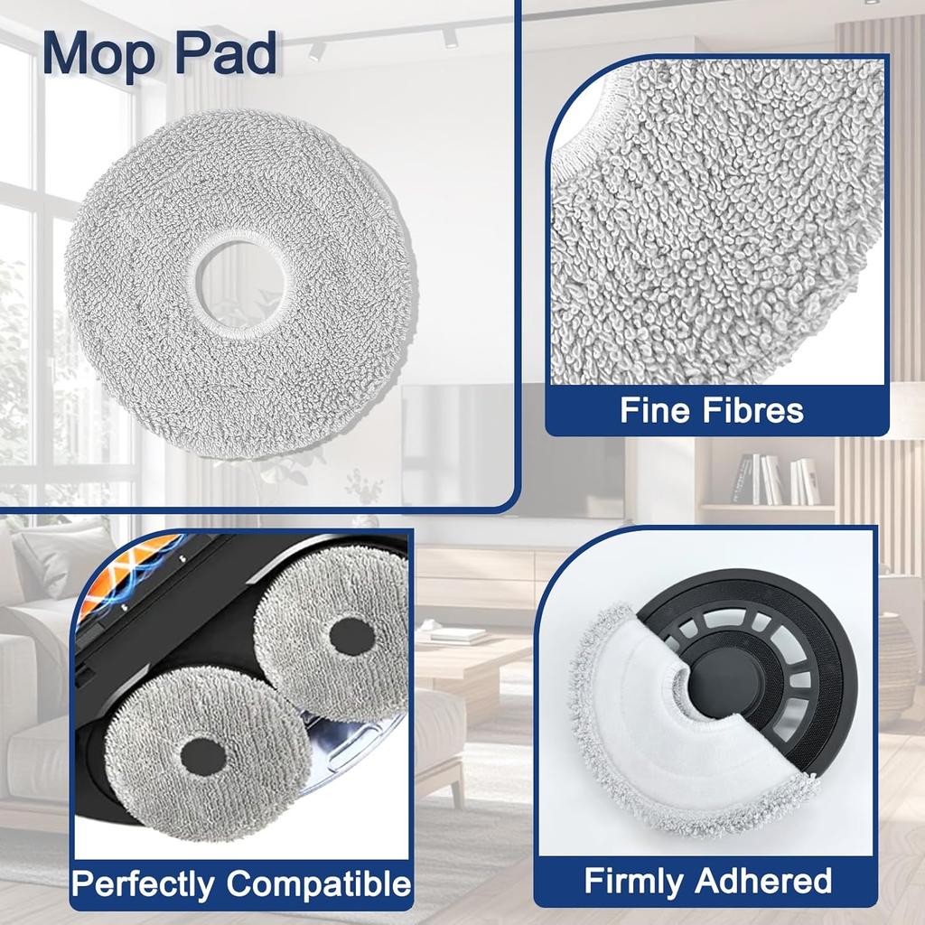For Xiaomi H50 PRO  OV42GL Robot Vacuum Cleaner Accessories Main Side Brush Mop Cloth HEPA Filter Dust Bag Spare Parts
