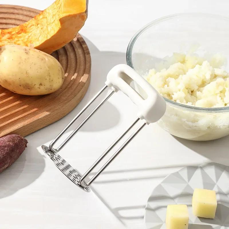 New Stainless Steel Mashed Potatoes Compactor, Household Compactor, Baby Food Aid Tool