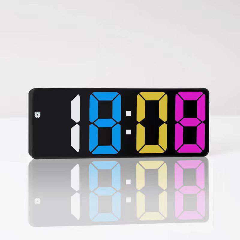 Minimalist LED Alarm Clock with Battery & Plug-in Options - Yida Time 0711-12