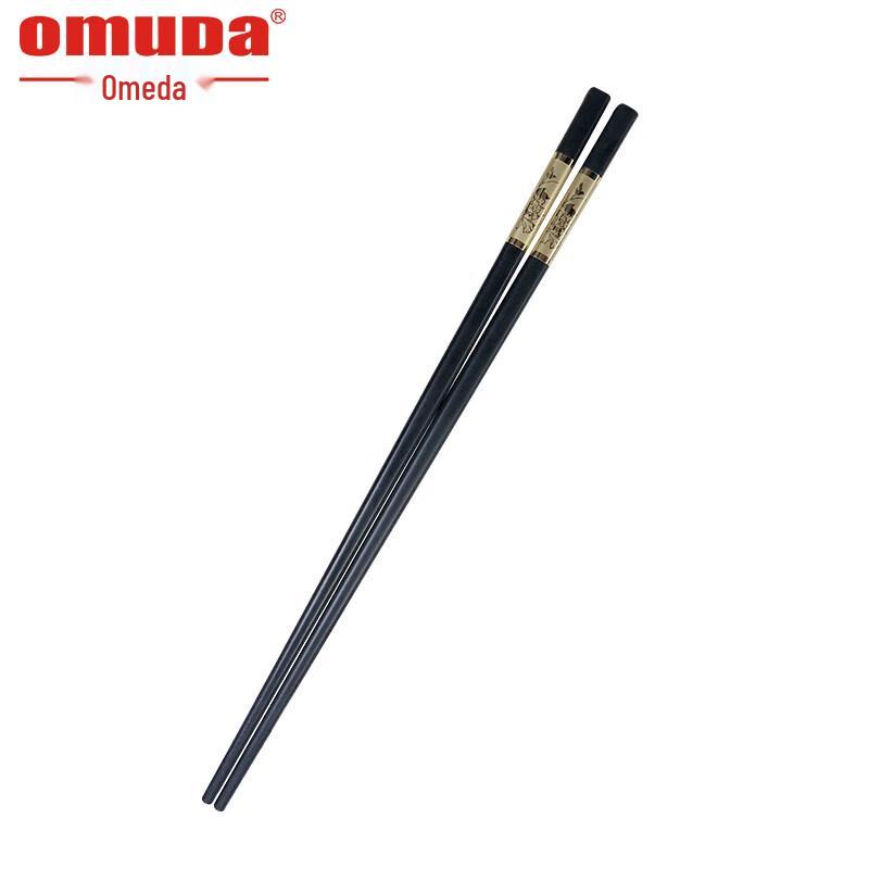 Oumeida Blooming Prosperity Alloy Chopsticks - 6-Pair Set