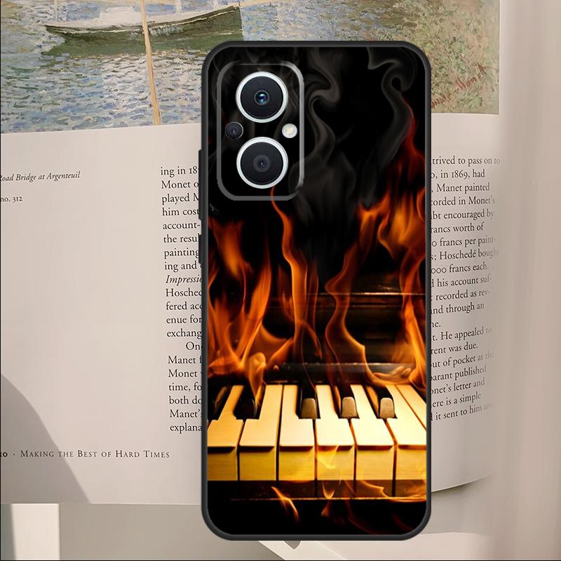 

Music Piano Elegant Cover For OPPO Reno 14 13 11 10 Pro 12F 11F 13F 14F 7 8 Lite OPPO Find X6 X5 X8 X9 Pro Case OPPO Find X5