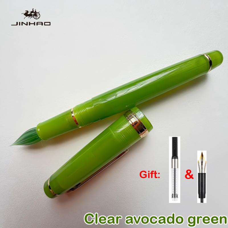 JINHAO 82 Glass Dip Pens One Stroke Two Styles with Fountain Pen Nib Ink Converters Calligraphy Pen Stationery School Supplies