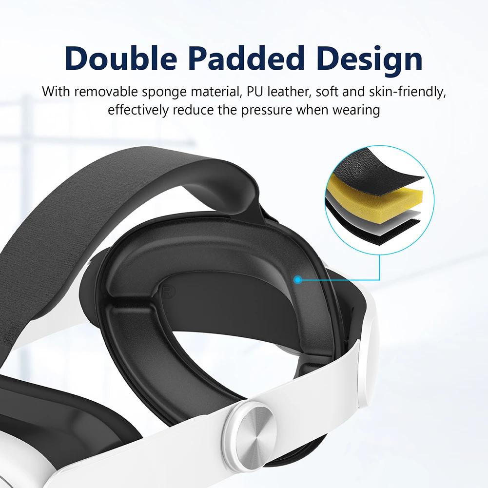 Adjustable VR Headset Head Strap For Meta Quest 3 Upgrades Elite Headband Alternative Head Strap For Meta Quest 3 VR Accessories