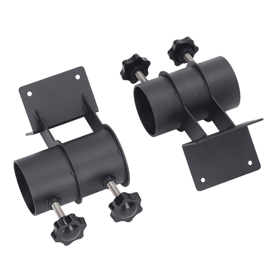2 Pcs Patio Umbrella Side Holder Steel Parasol Umbrella Clamp Mount Fixed Clip Base for Deck