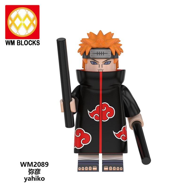 Naruto Lego Toys Minifigures Comic Building Blocks Akatsuki Sasuke Itachi Madara Obito WM6105 6106