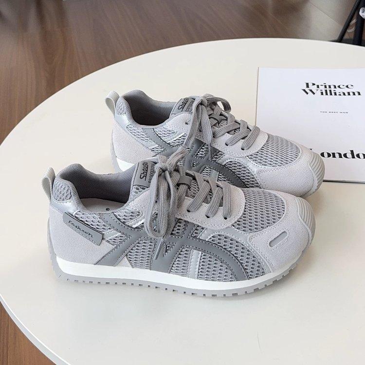 Soft Leather Version~ Fashion Versatile Casual Breathable Sneakers 2025 Early Autumn New Korean Version Skinny Forrest Gump Shoes Women's Tide