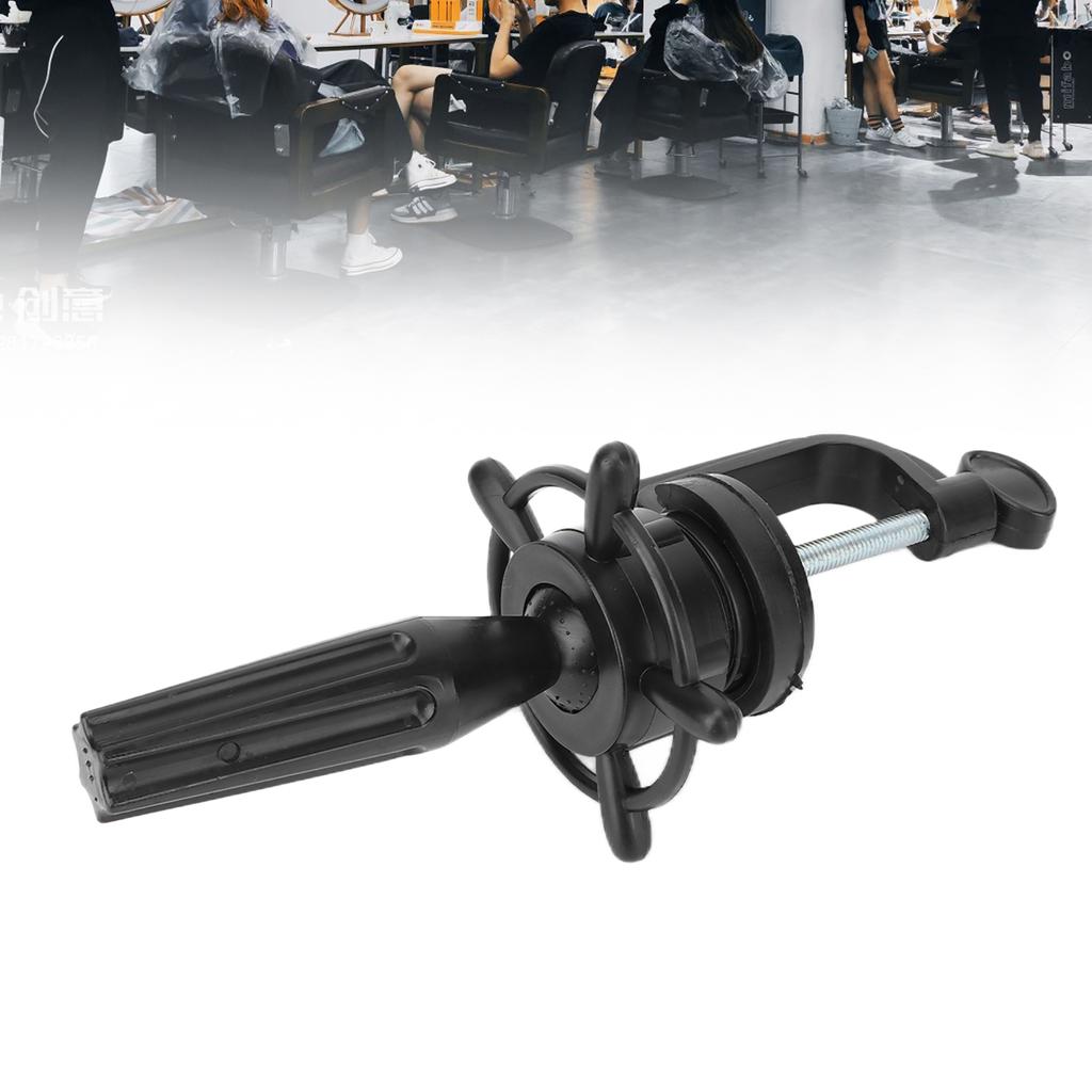 Mannequin Head Stand Height Adjustable Mannequin Head Clamp Holder for Training Head Display Black