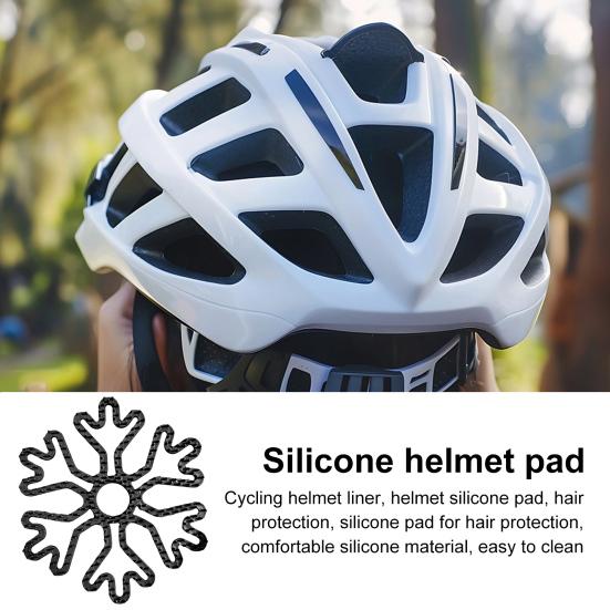 Cyklistická helma Silikonová vložka Snižující pot Prodyšná Univerzální Outdoorové sporty Motocyklová Helma na kolo Polstrování Vložka Polštář Příslušenství k helmě