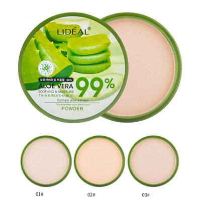 Pudră de Aloe Vera Pudră de biscuiți respirabilă Crema de corectare hidratantă Machiaj Fond de ten pentru controlul uleiului