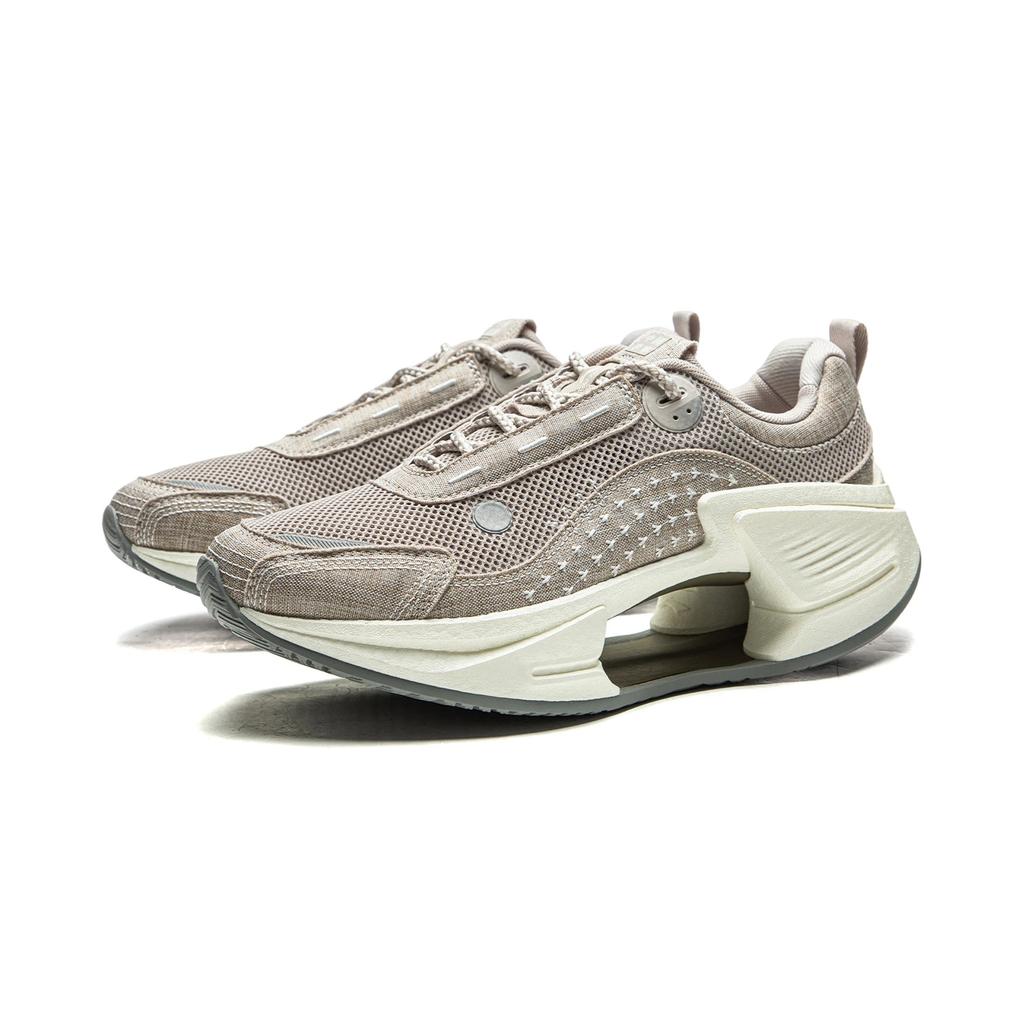 Li Ning Cushioning Rebound Low top Casual Running Shoes Men's Gray AZGW063-3