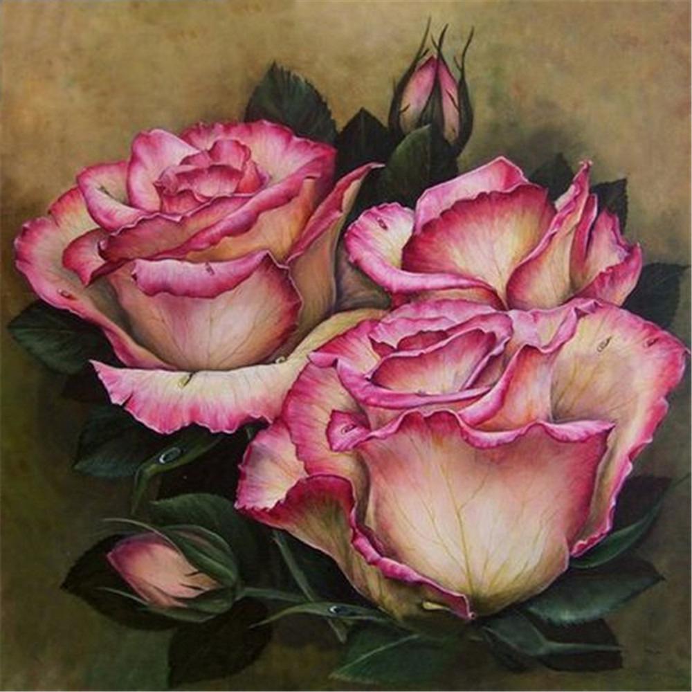 5d Diamond Painting Full Drill Square Landscape Flowers Diamond Embroidery Sale Plant Mosaic Home Decor