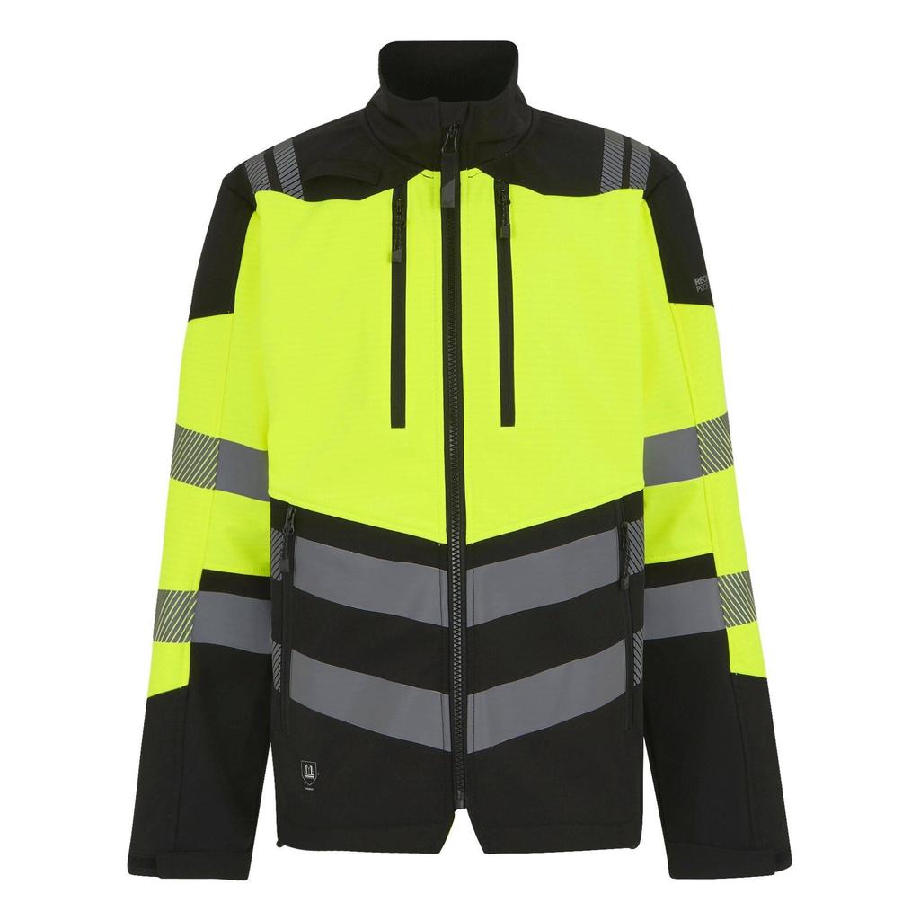 Regatta Professional Mens Hi-Vis 3 Layer Soft Shell Jacket