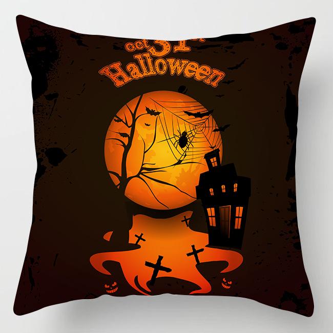 Nový Halloweenský povlak na polštář s dýní Domácí dekorace Povlak na polštář