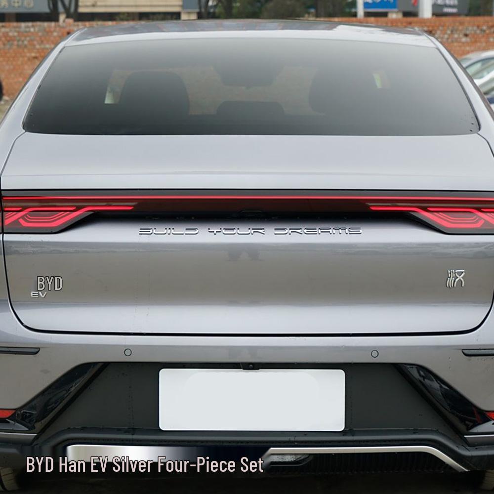 BYD Han Rear Emblem Sticker for EV DMI 3.7S Blacked-Out Warrior Trunk Modification