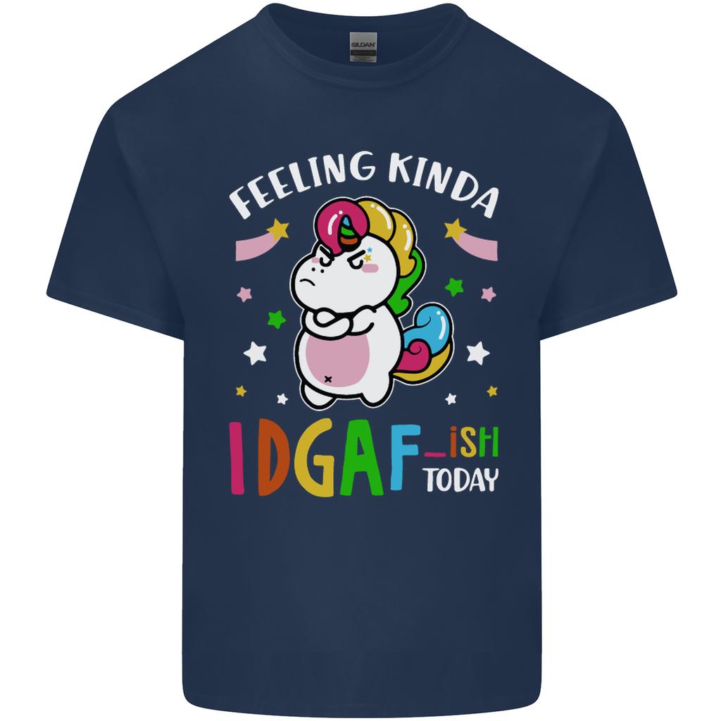 Feeling IDGAF Today Funny Offensive Unicorn Unisexs Light Cotton TShirt