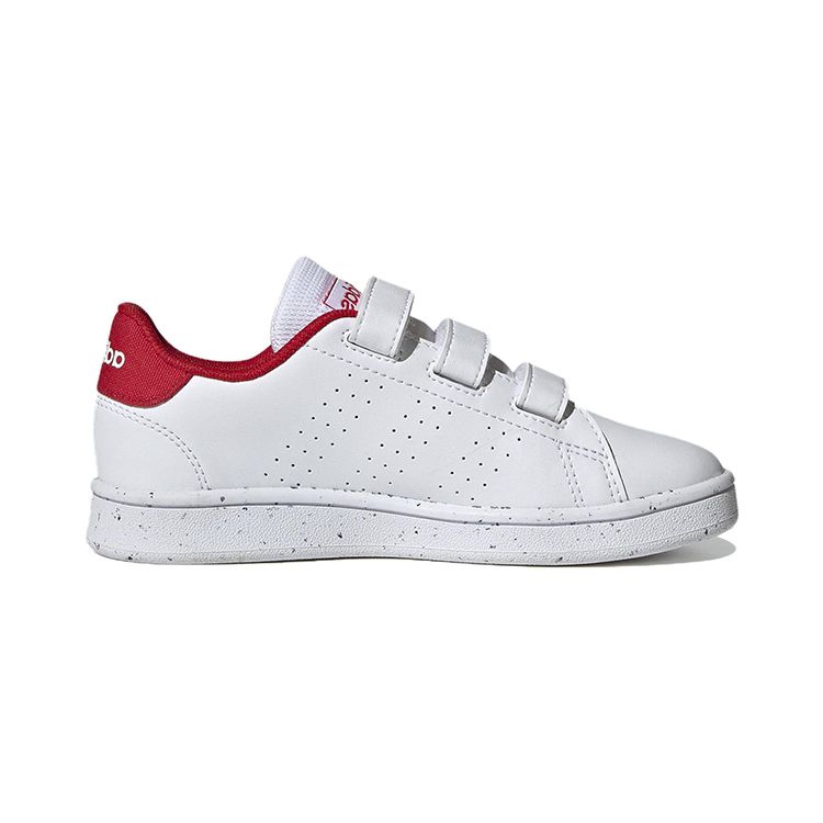 Adidas Neo Advantage Lifestyle Court Comfortable Versatile Low-Top Kids Skate Shoes Kids Sneakers White Red H06212
