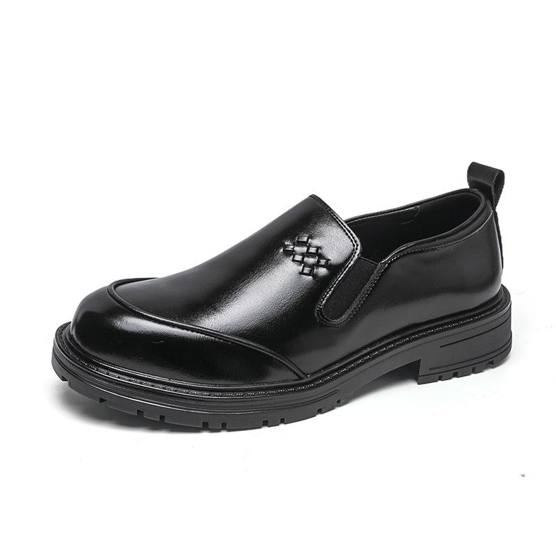Men s Large Head Leather Tassel Loafers - Casual Slip-On, Carved Design, Big Sizes Available 44 чёрный