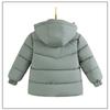 Winter Boys Jacket Long Solid Color Berber Fleece Lining Thick Warm Hooded Parka Teen Boy Snowsuit