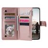 Flip Leather Phone Case for XiaoMi 14 13T 12T 11T 10T Mi POCO X6 Pro X5 X3 F3 F4 F5 M5S C65 C55 Long Lanyard Zipper Wallet Cover