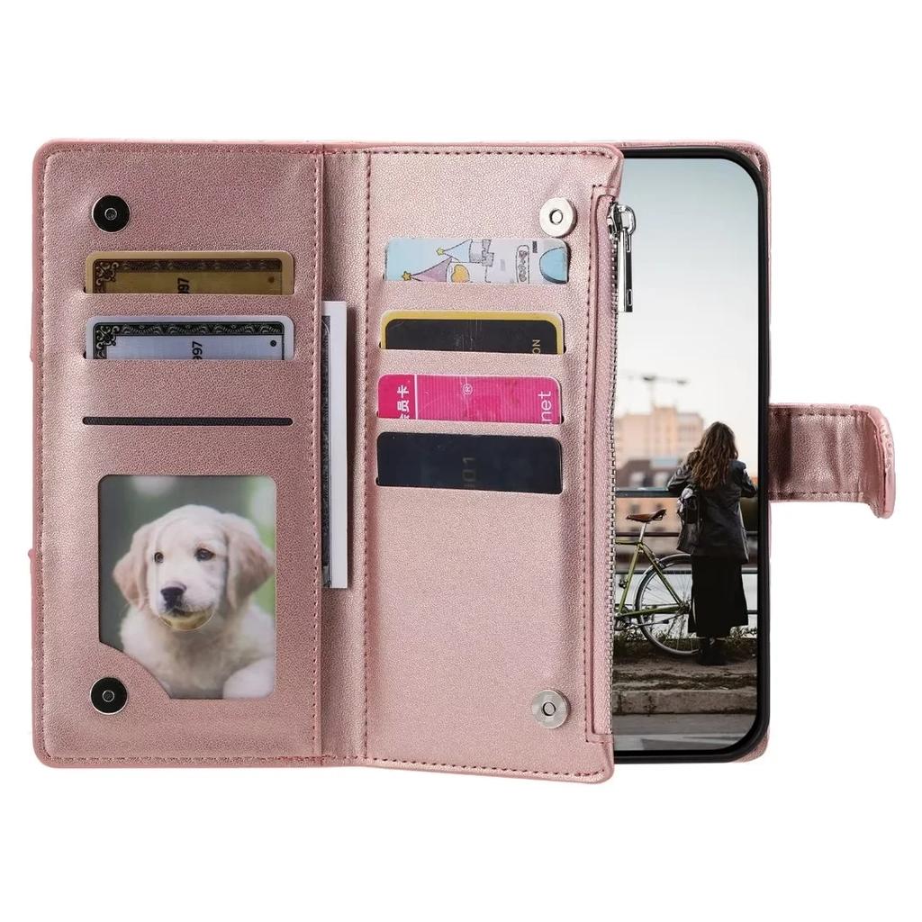Flip Leather Phone Case for XiaoMi 14 13T 12T 11T 10T Mi POCO X6 Pro X5 X3 F3 F4 F5 M5S C65 C55 Long Lanyard Zipper Wallet Cover