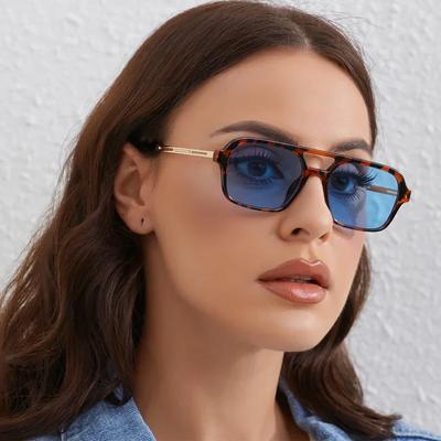 Óculos de Sol Quadrados Clássicos Vintage Para Mulheres Homens Retrô Elegante Minimalista Moda Feminino Masculino