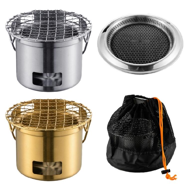 304Stainless Steel Outdoor Stove Cooking Stove Multifunctional Cookware Campings Stove Outdoor Barbecue Tool for Cooking