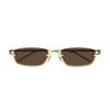 Gucci Rechteckige Sonnenbrille Braun Unisex Brillen GG1278S-001