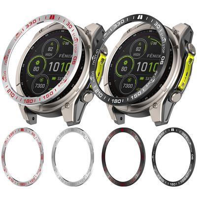 Stylové pouzdro s rámečkem pro Garmin Tactix8 AMOLED 47mm 51mm Barevná edice Kovové lepicí ochranné pouzdro pro Garmin Tactix8 SOLAR 51mm