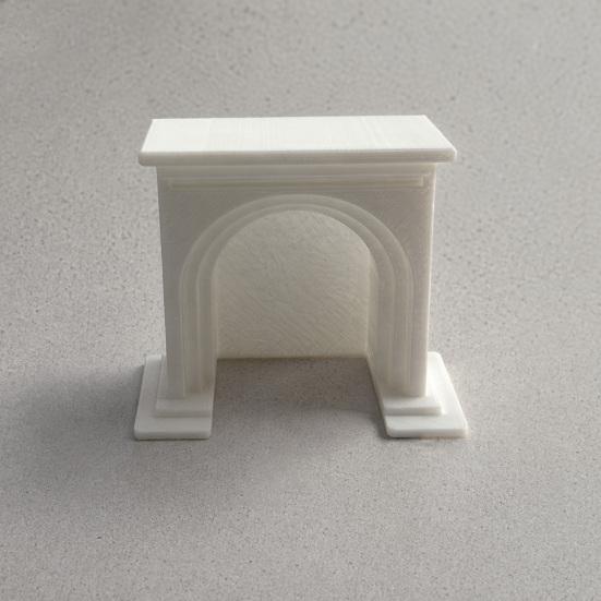 3D Printed Mini Fireplace Micro Scene Furniture Desktop Decoration for Room Box Model