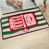 VIKAMA Sardine Can Pattern Doormat Insulating And Warm Entrance Hallway Mat Bathroom Shower Area Foot Mat Home Decor
