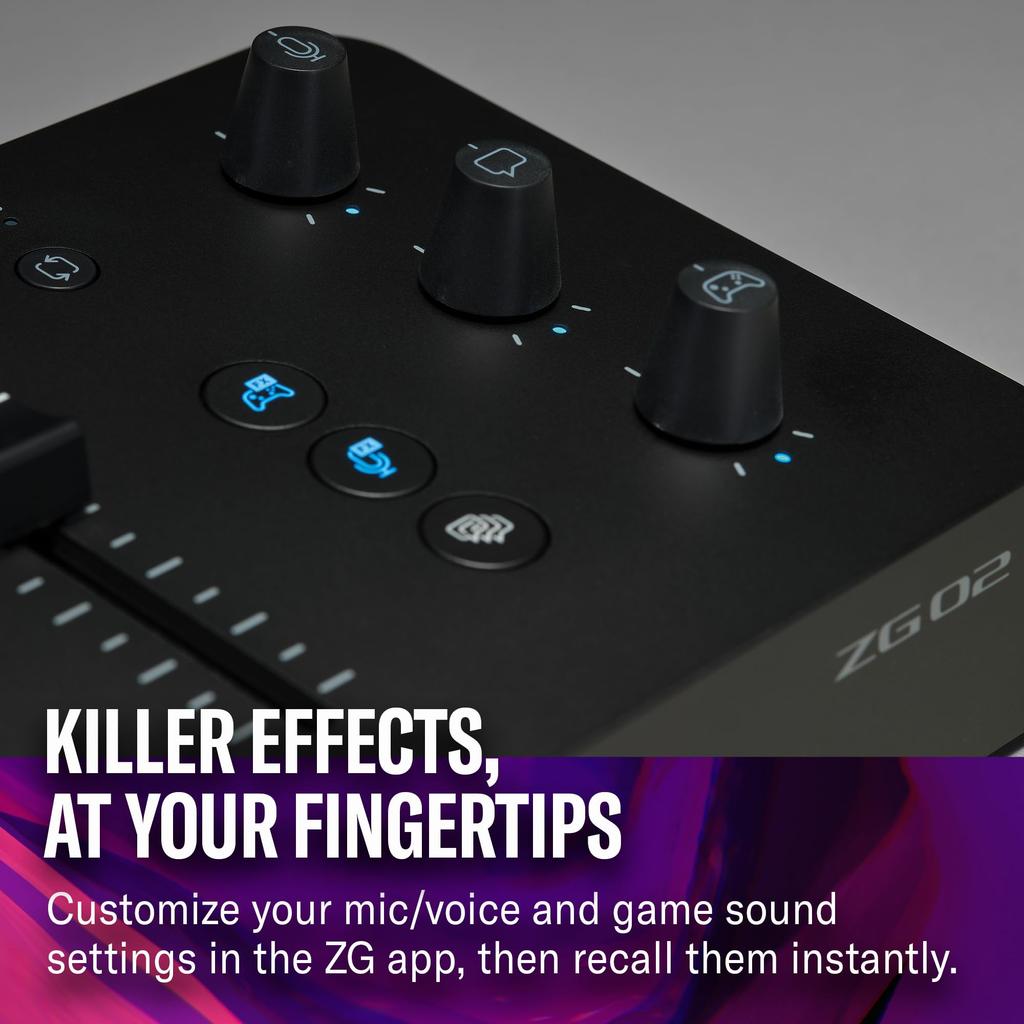 YAMAHA ZG02 Gaming Mixer for Voice Chat and Game Streaming
