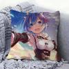 Rem Ram Cartoon Animation Pillowcase Toon Gift Cushion Cover Bedroom Home Sofa Chair Seat Decor Pillow Case