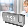 Projection Alarm Clock Time Date Temperature Display 180 Degree Wide Angle HD LED Screen Projectable Clock for Home
