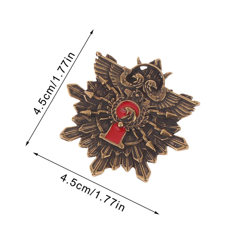 Warhammer 40K Imperial Guards Mark Of The Ten Thousand Badge Brooches Commemorative Jewelry Gift