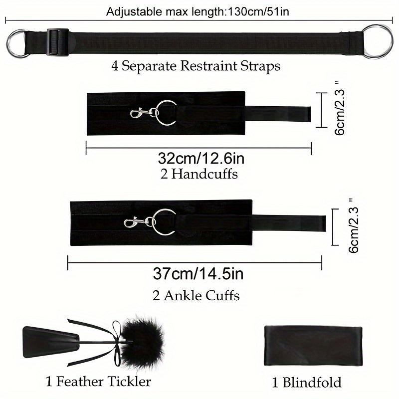 Bedtime Tie-Up Restraint Set: SM Straps & Stool Bindings