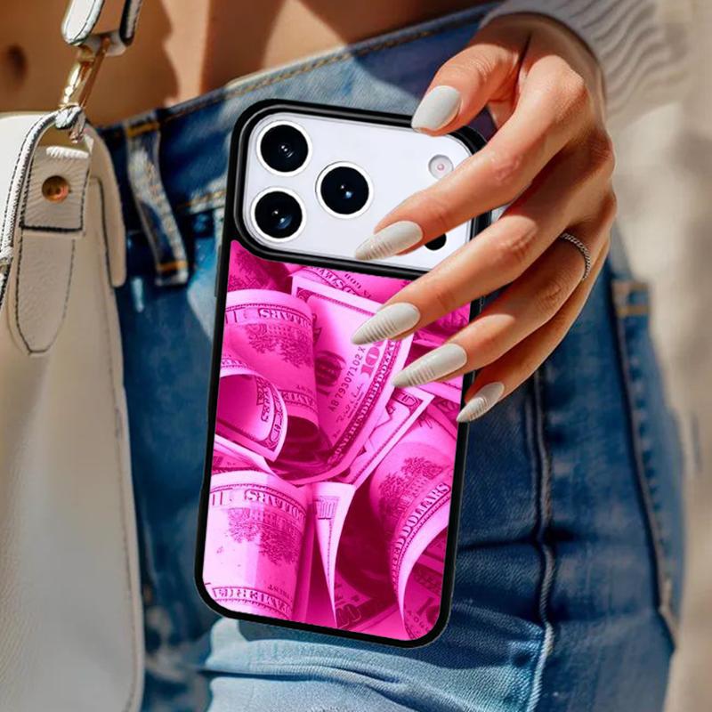 Pink Aesthetic Phone Case For iPhone 17 Air 14 15 13 12 Max Cover For Apple 16e 11 Pro Max Plus Coque