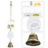 Cute Wind Chimes Bell Ornament with Resin House Decor for Garden Window Courtyard DecorationType B White