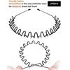 Hair Bands For Men Women"s Headbands, Unisex Black Wavy Spring Sports Headband For Men"s Hair Band Hoop Clips Women Accessories Simple Elastic Non Sli
