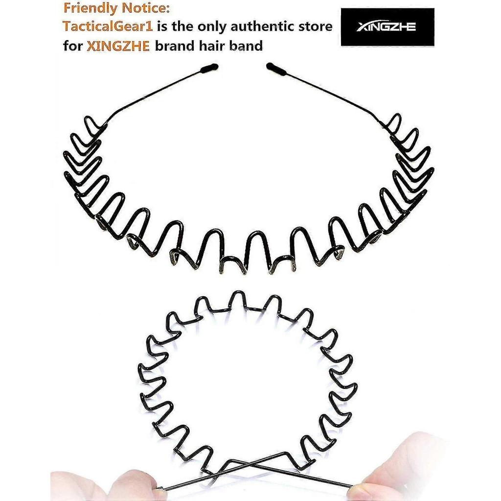 Hair Bands For Men Women"s Headbands, Unisex Black Wavy Spring Sports Headband For Men"s Hair Band Hoop Clips Women Accessories Simple Elastic Non Sli