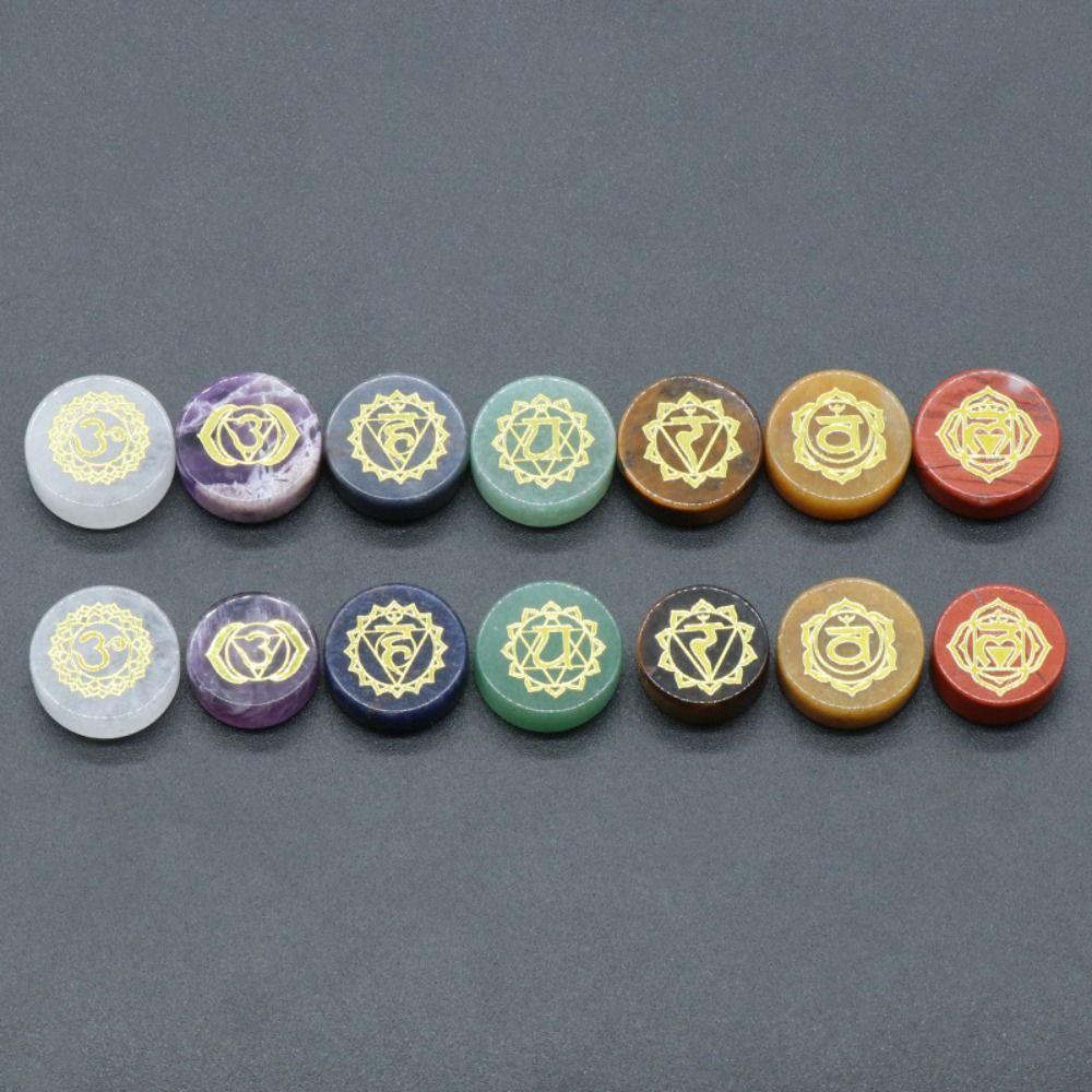 7 PCS/set Amethyst Seven Chakras Natural Crystal Stones Sodalite Yoga Stone Reiki Healing Gems Home