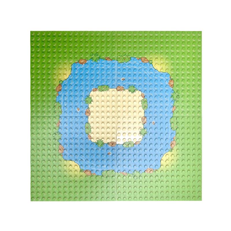 Klasické základní desky 16x16 bodů Styly Rovné Zakřivené Řeka Stavební kostky Figurky Stavebnice Kostky Plastové základní desky