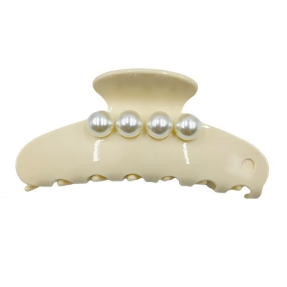 

Elegant Big Pearl hair Grab Vintage Hair Ponytail Clip Hairpins Women Acetate Hair Clips for Girls