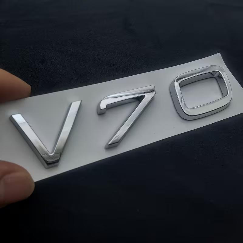 1 Stück 3D ABS Heckklappen Buchstaben Logo Emblem Abzeichen Aufkleber V40 V50 V60 V70 V90 Zubehör