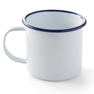 Enameled Mug with Handle, White, 520 Ml, Hendi 621301