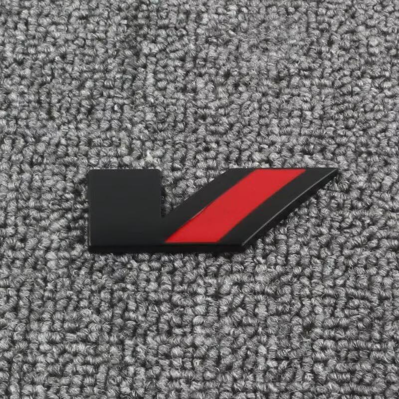 1.8x7cm/2.3x5.8cm Metal Emblem Car Sticker suitable for Cadillac Sport V Logo XT4 XT5 XT6 CT4 CT5 CT6 Performance Logo Stickers