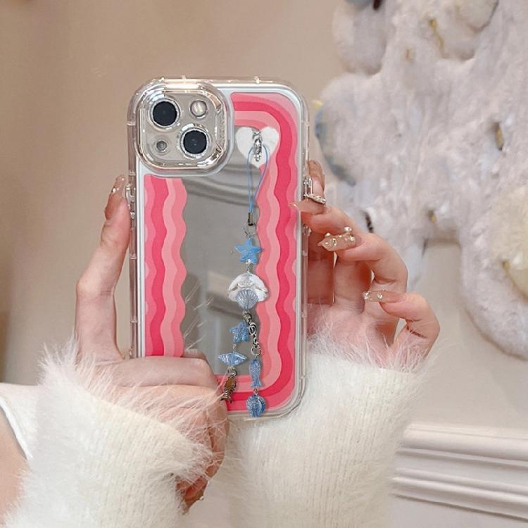 Individualized Fish And Sea Shell Bead Phone Decoration Stylish Phone Charm Accessory For Daily Use And Vacation Style