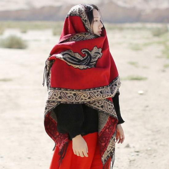 K pokožke šetrný a priedušný Teplý a všestranný Domáci, Jesenný a zimný Dámsky cestovný šál, Hrubý plášť, Klimatizačná deka